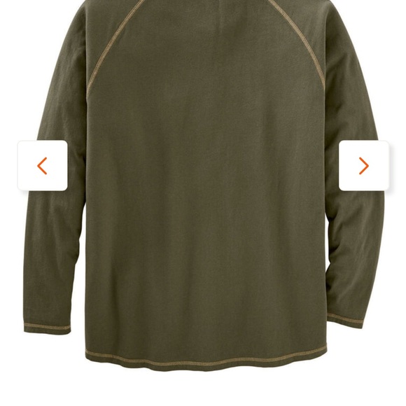 Legendary Whitetails Men's Recluse Raglan Henley - Army Green MEDIUM - NWOT - Picture 6 of 7